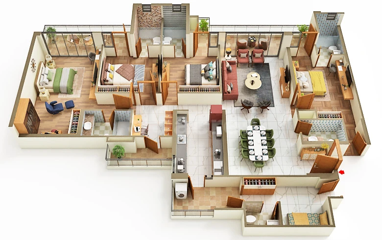 3.5 BHK